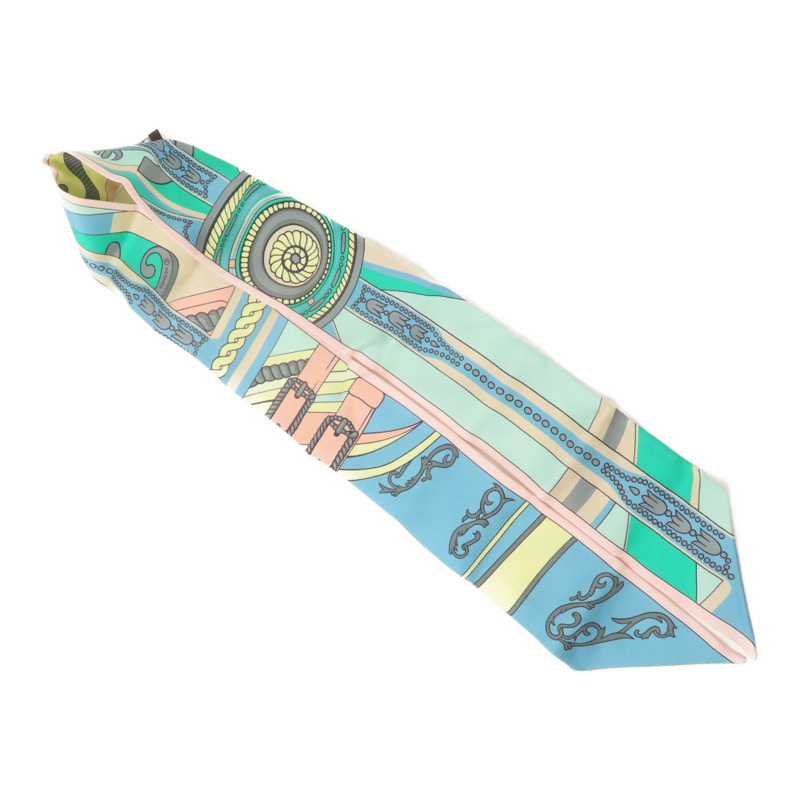 HERMES 絲質Twilly絲巾-4