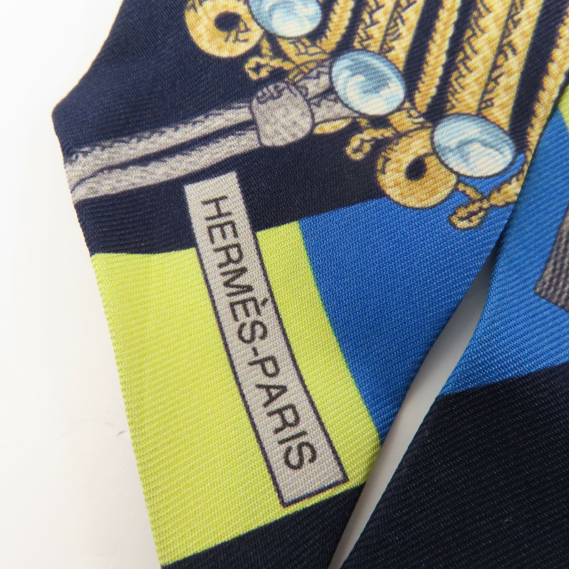 HERMES 絲質Twilly絲巾-3
