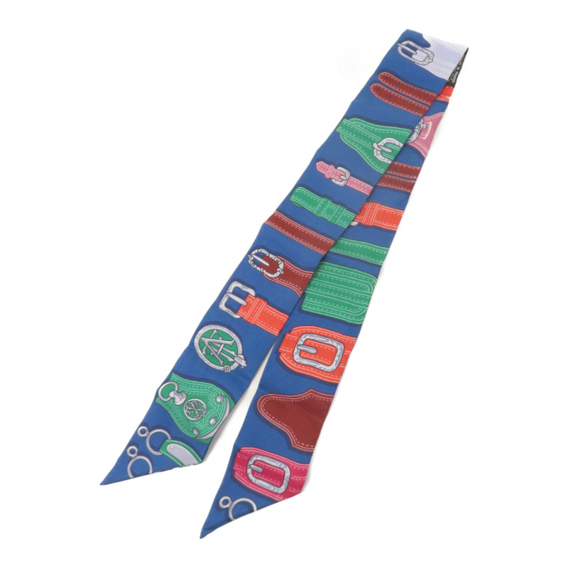 HERMES 絲質Twilly絲巾-1