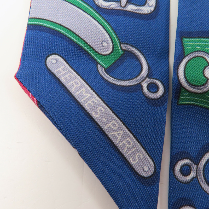 HERMES 絲質Twilly絲巾-3