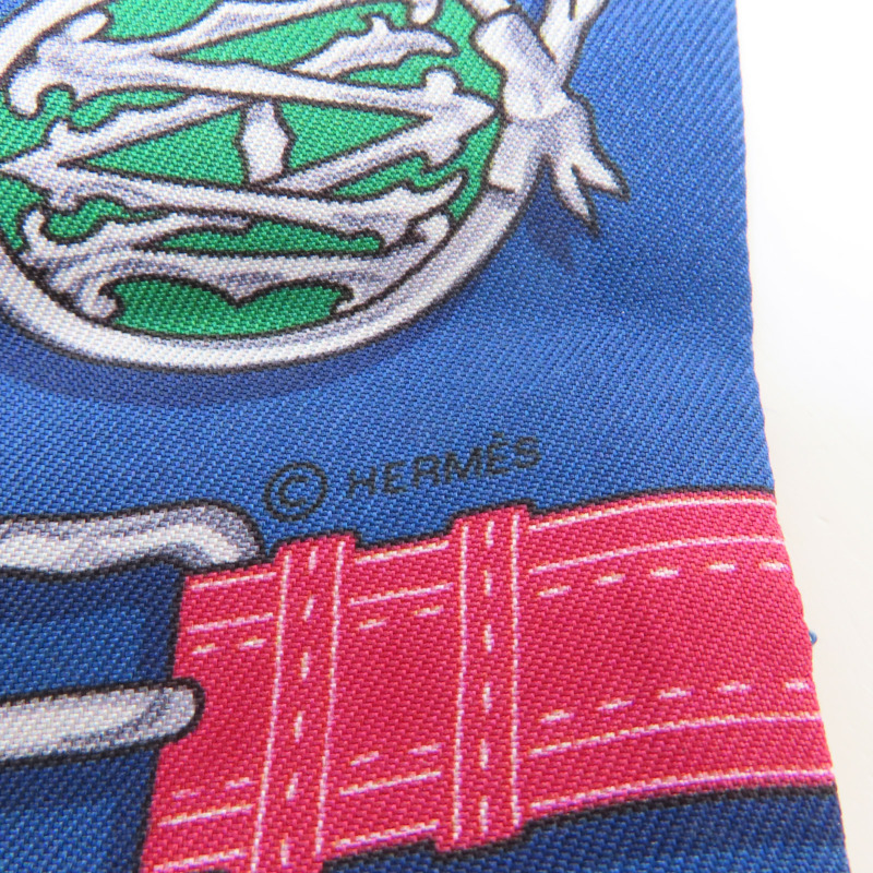 HERMES 絲質Twilly絲巾-5