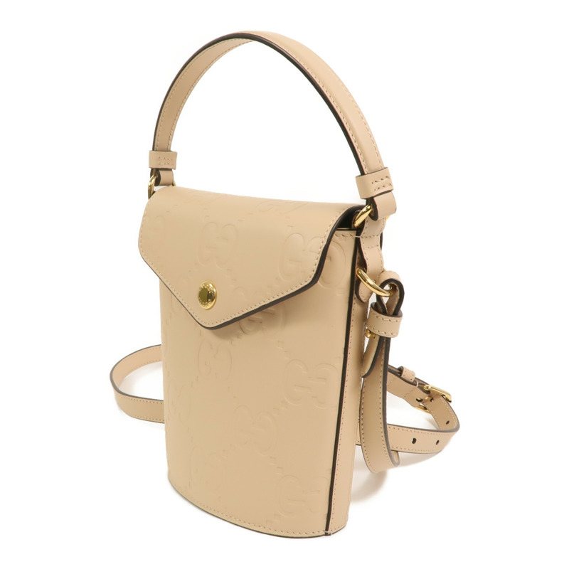 GUCCI 牛皮皮革Guccissima手挽肩背兩用袋-2