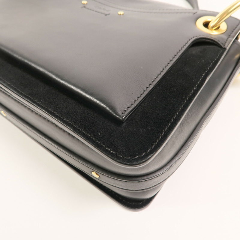 Chloe 麂皮/牛皮皮革Roy Satchel Bag手挽肩背兩用袋-9