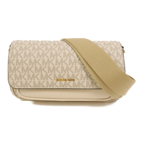 Michael Kors 塗層帆布Jet Set Travel Flap肩背袋