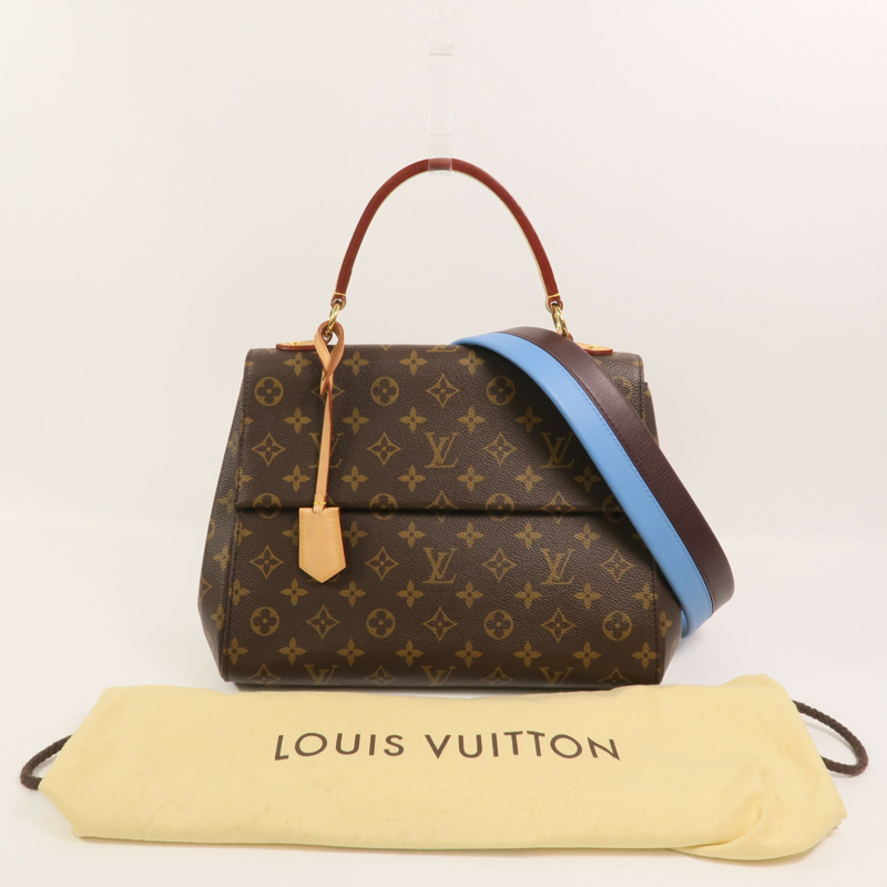 LOUIS VUITTON Monogram Cluny MM手挽肩背兩用袋-10