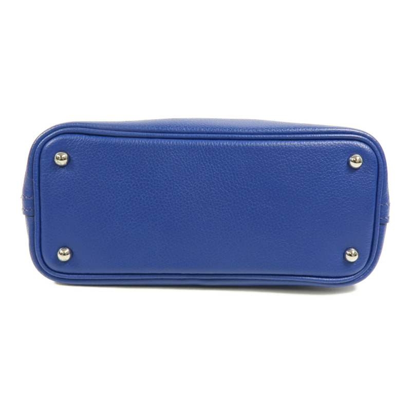 HERMES Evercolor皮革Mini Bolide 1923手挽肩背兩用袋Bleu Electrique-3