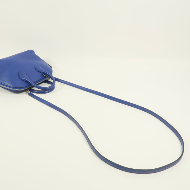 HERMES Evercolor皮革Mini Bolide 1923手挽肩背兩用袋Bleu Electrique-7