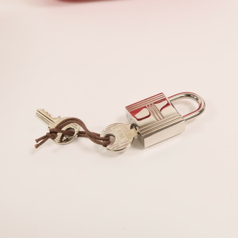 HERMES Clemence皮革Picotin MM手挽袋Rose Extreme-14