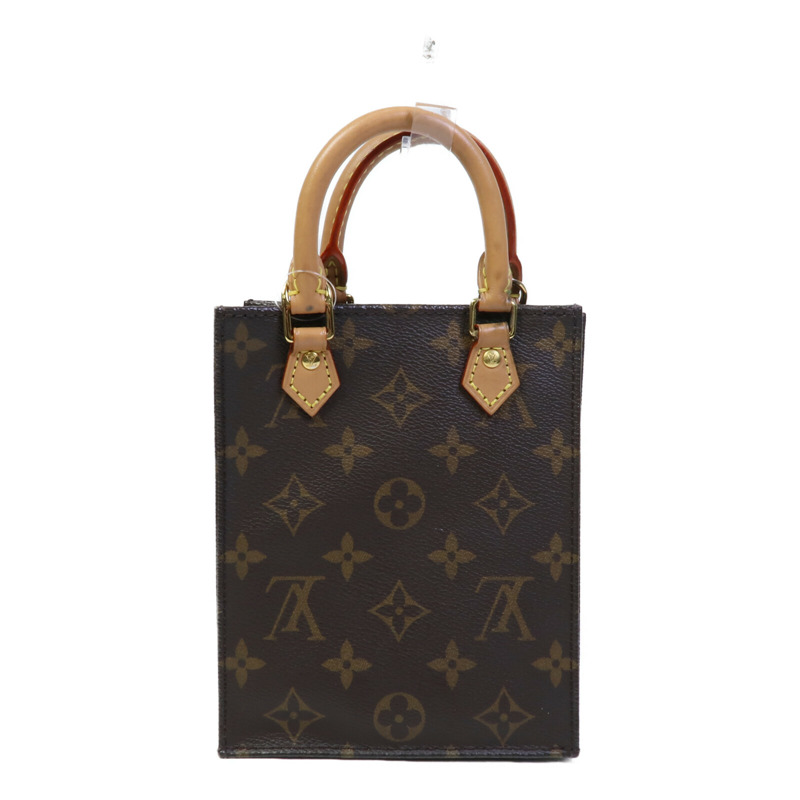 LOUIS VUITTON Monogram Petit Sac Plat手挽肩背兩用袋-1