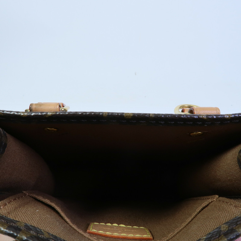 LOUIS VUITTON Monogram Petit Sac Plat手挽肩背兩用袋-4