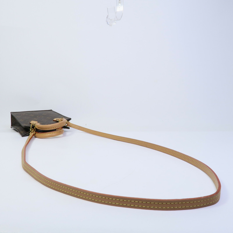 LOUIS VUITTON Monogram Petit Sac Plat手挽肩背兩用袋-7