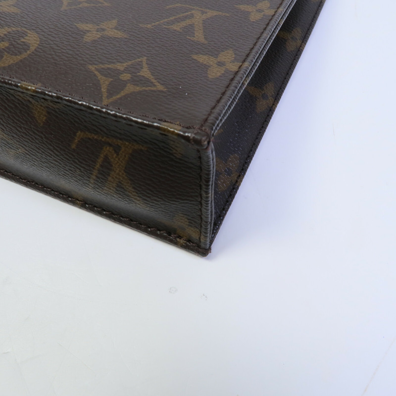 LOUIS VUITTON Monogram Petit Sac Plat手挽肩背兩用袋-11