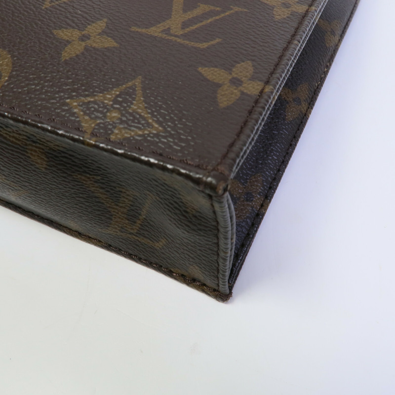 LOUIS VUITTON Monogram Petit Sac Plat手挽肩背兩用袋-13