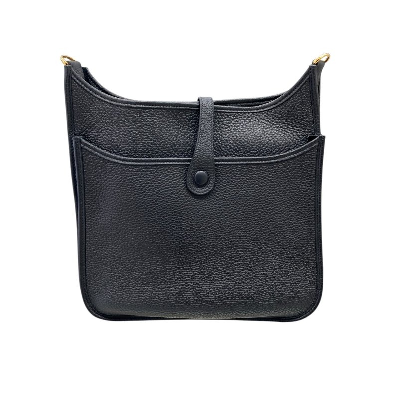 HERMES 愛馬仕 EVELYNE III 29 TC皮 黑色 金釦-2