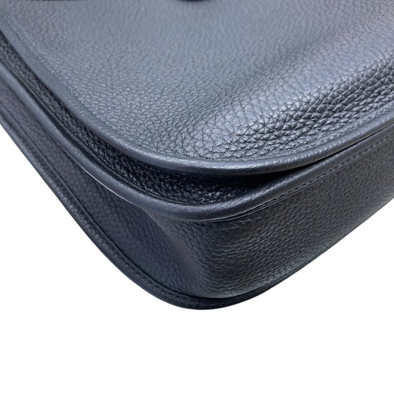 HERMES 愛馬仕 EVELYNE III 29 TC皮 黑色 金釦-8