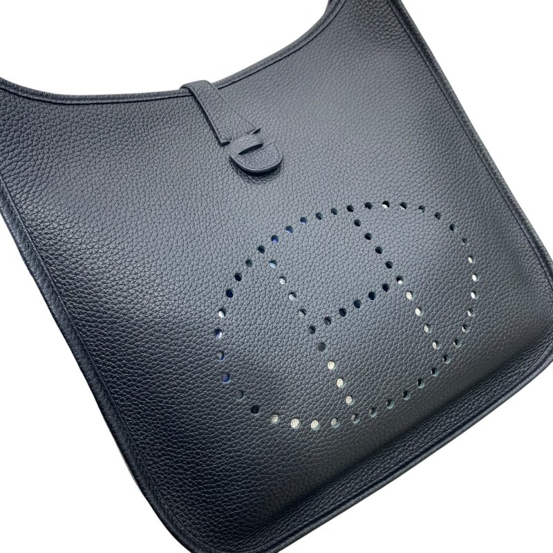 HERMES 愛馬仕 EVELYNE III 29 TC皮 黑色 金釦-11