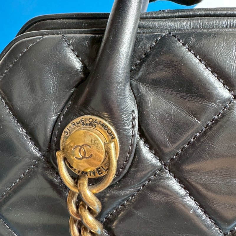 💖上肩超美 Chanel 金鍊雙肩手提鏈包-2