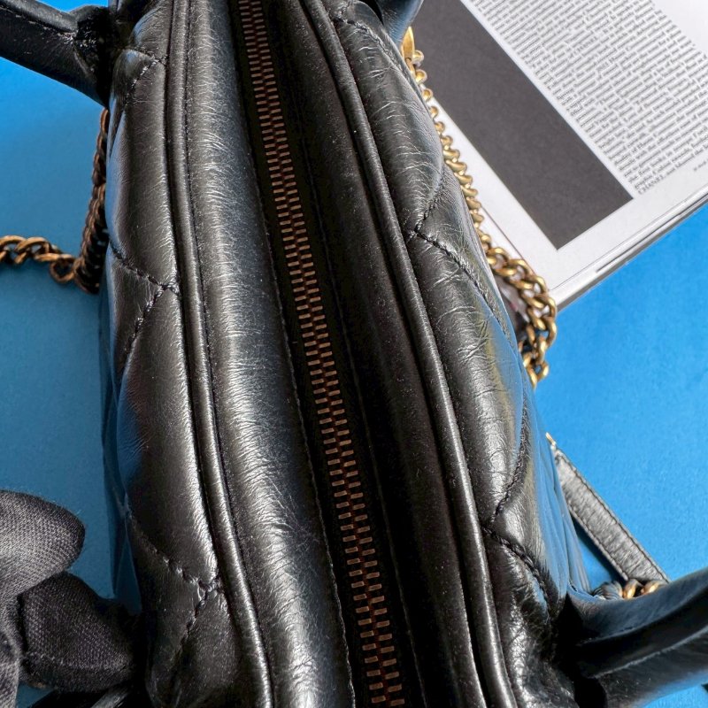 💖上肩超美 Chanel 金鍊雙肩手提鏈包-16