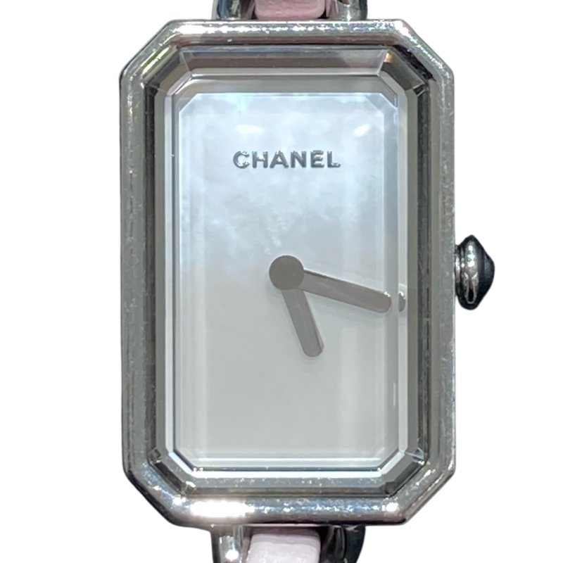 CHANEL 香奈兒 H4312 PREMIERE ROCK PASTEL PINK LIMITED  白珍珠母貝三圈粉鍊錶 珍珠母貝 粉色 銀釦-1