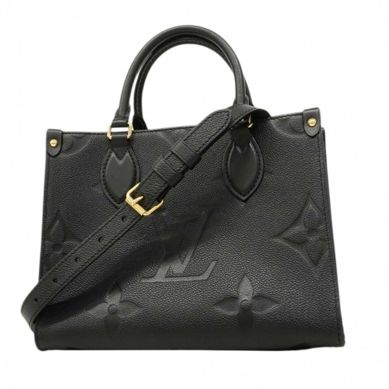 路易威登 Monogram Empreinte OnTheGo PM 手提包 M45653 黑色（黑色）女士兩用包-0