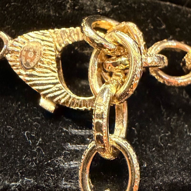 Chanel 的淡金水鑽珍珠吊飾長項鍊雙C數字5星星愛心-18