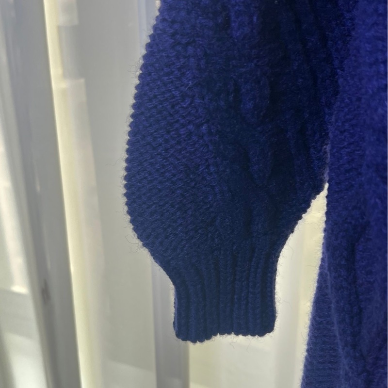 Chanel2018漢堡系列秀款藏藍色毛衣34碼-4