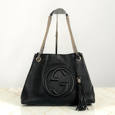 莉亞精品♡Gucci 308982 Soho托特包 二手