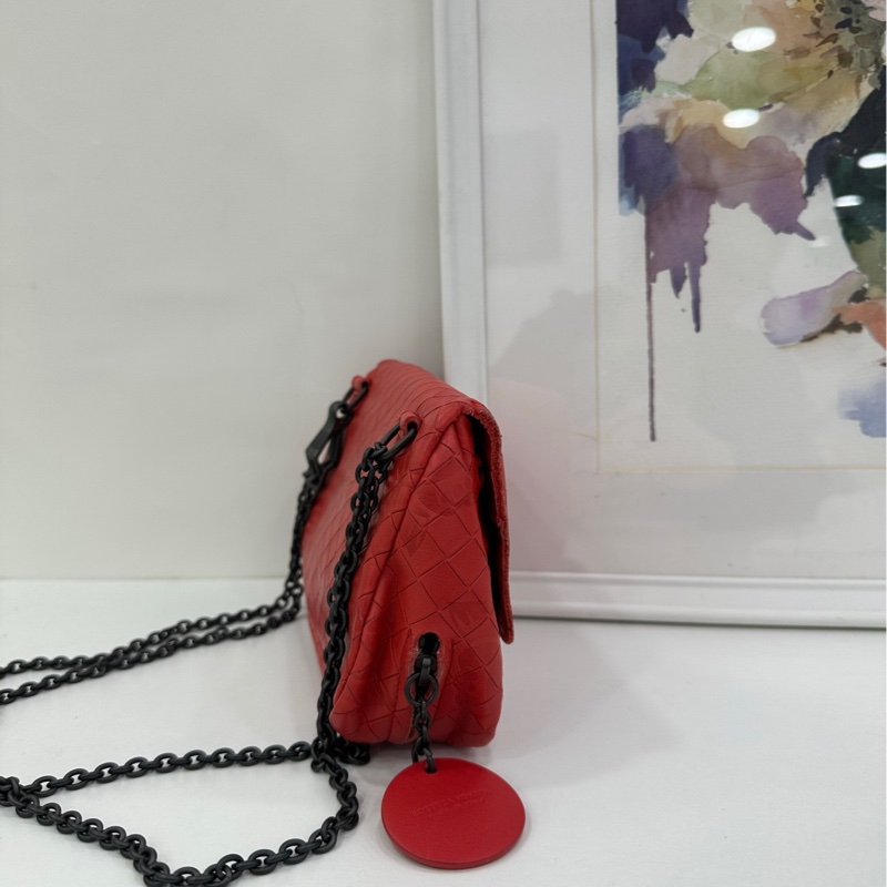 BV / Bottega Veneta葆蝶家紅色 單肩包斜背包-3