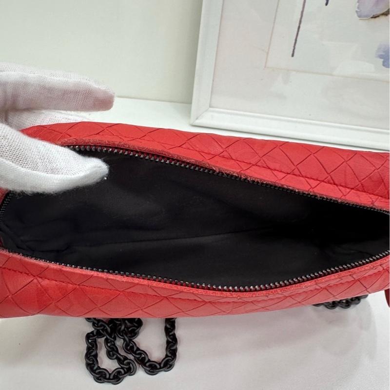 BV / Bottega Veneta葆蝶家紅色 單肩包斜背包-7