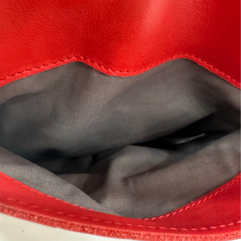 BV / Bottega Veneta葆蝶家紅色 單肩包斜背包-8