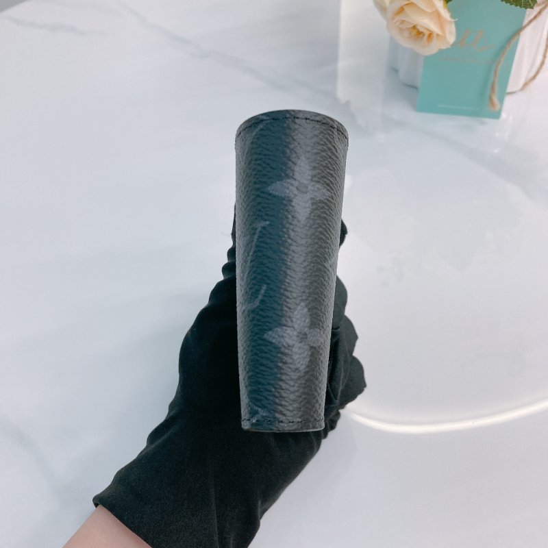 MS0686 Louis Vuitton 路易威登 男裝 對摺 錢包 帆布 經典老花紋 黑色 M62294 Slender Men Wallet Canvas Monogram Black-3