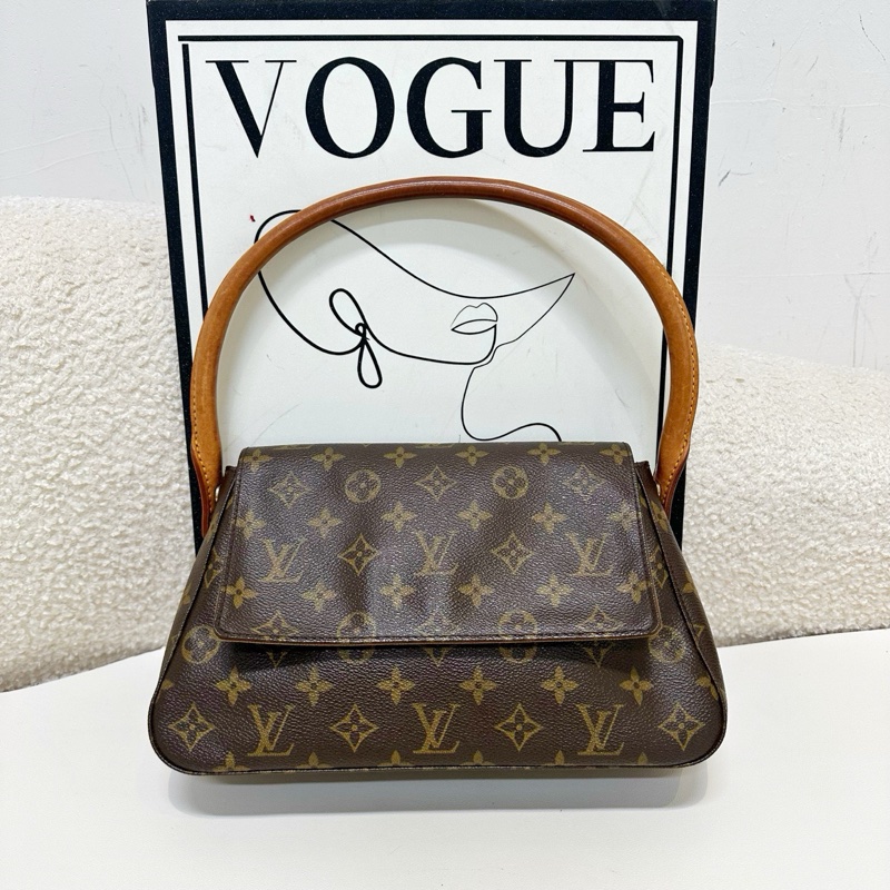 LV/路易威登   中古款looping單肩腋下包-0