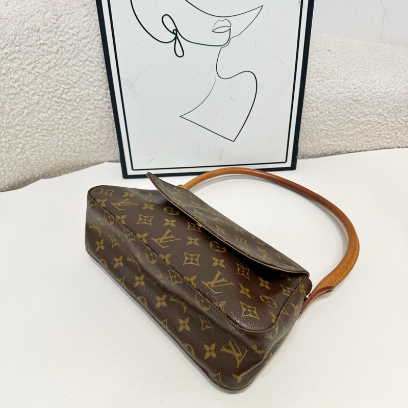 LV/路易威登   中古款looping單肩腋下包-4