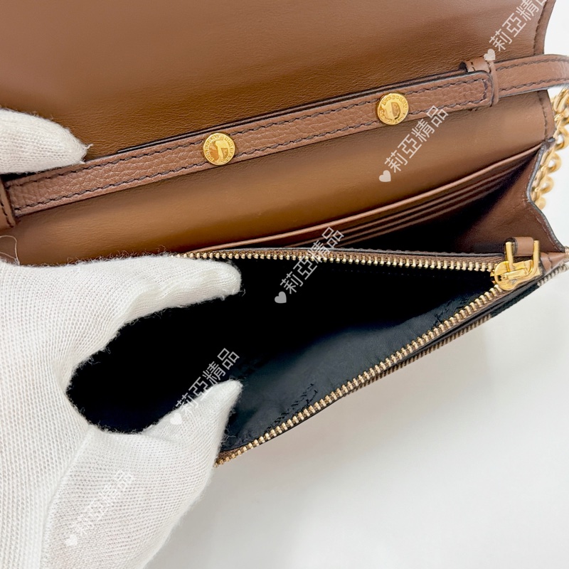 莉亞精品♡ Burberry 格紋woc 二手美包-16