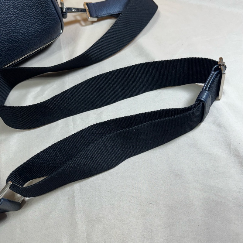 🔥質感好看 Christian Dior 迪奧 圓筒 巴比龍 深藍肩背/ 斜背包-9