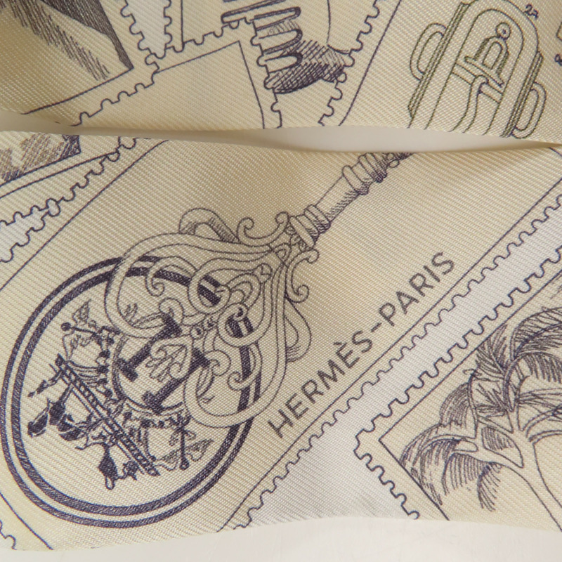 HERMES 絲質Twilly絲巾-3