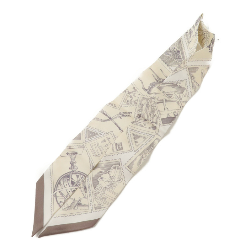 HERMES 絲質Twilly絲巾-5