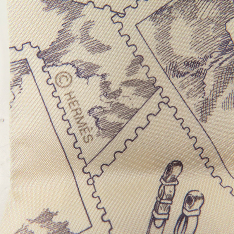 HERMES 絲質Twilly絲巾-7