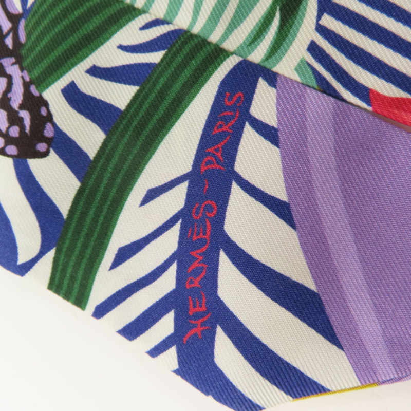 HERMES 絲質Twilly絲巾-3