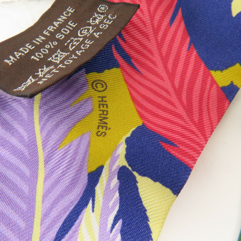 HERMES 絲質Twilly絲巾-5