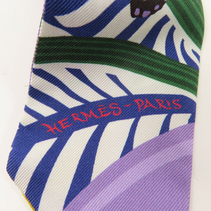 HERMES 絲質Twilly絲巾-7