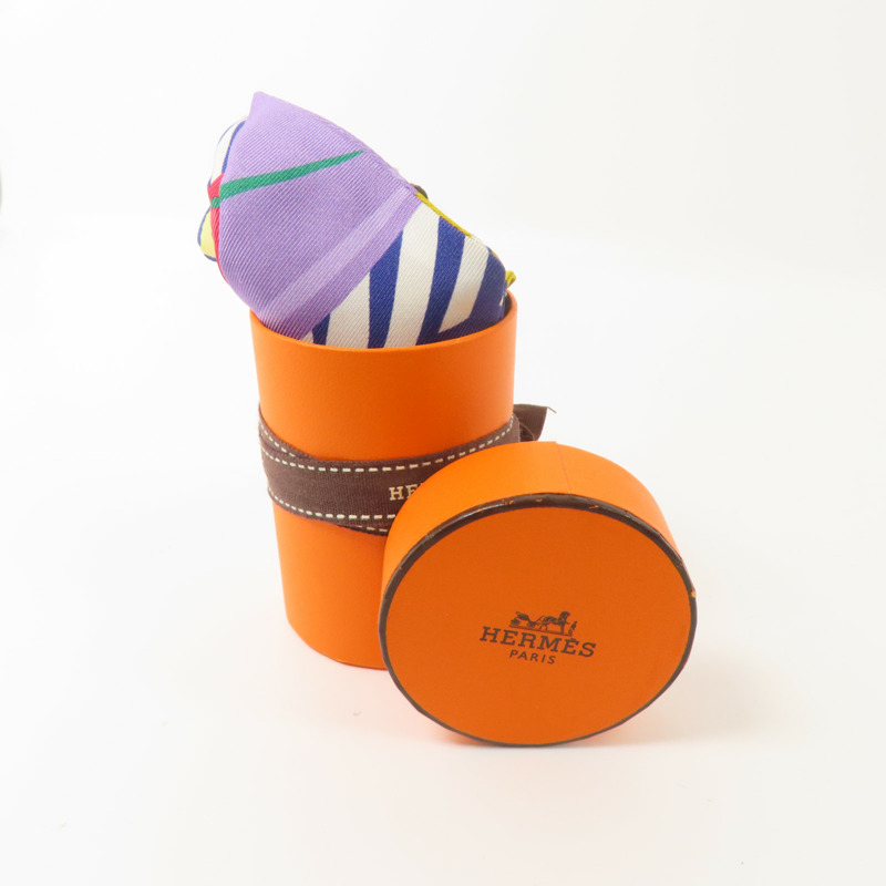 HERMES 絲質Twilly絲巾-10
