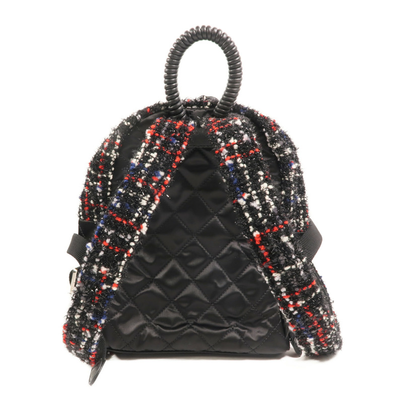 CHANEL 尼龍/Tweed Backpack背包-1