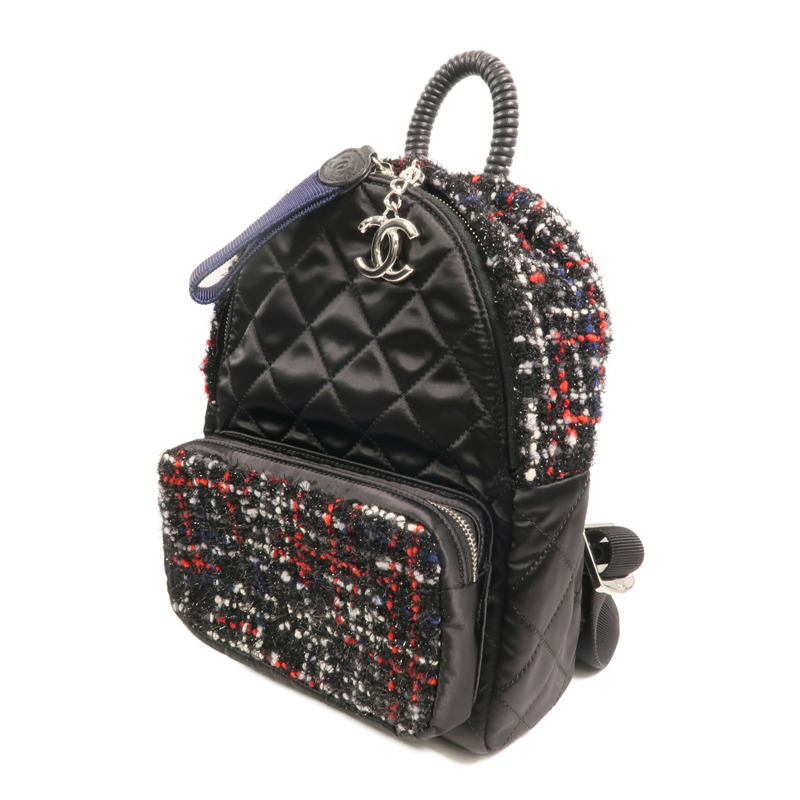CHANEL 尼龍/Tweed Backpack背包-2