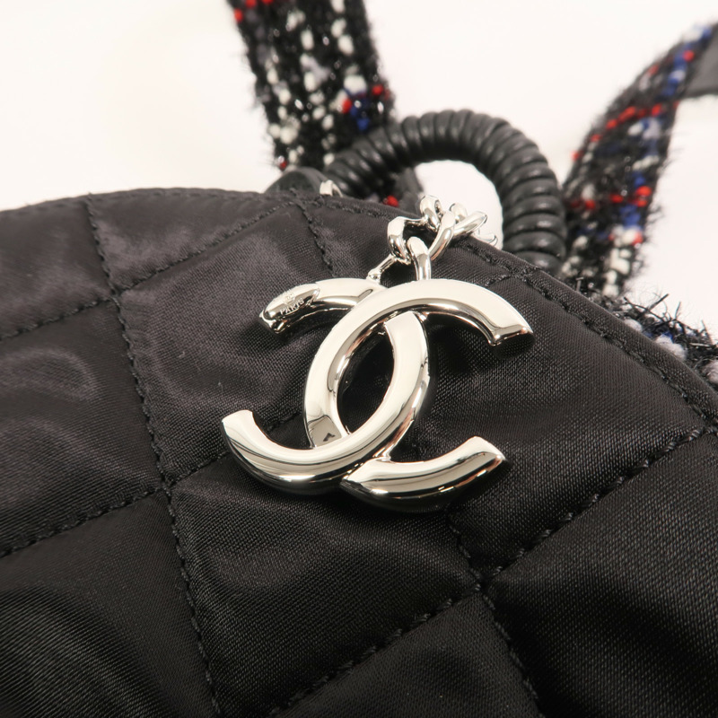 CHANEL 尼龍/Tweed Backpack背包-8
