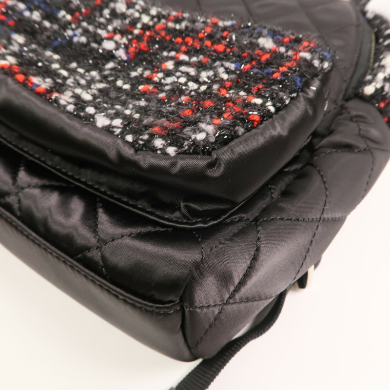 CHANEL 尼龍/Tweed Backpack背包-12