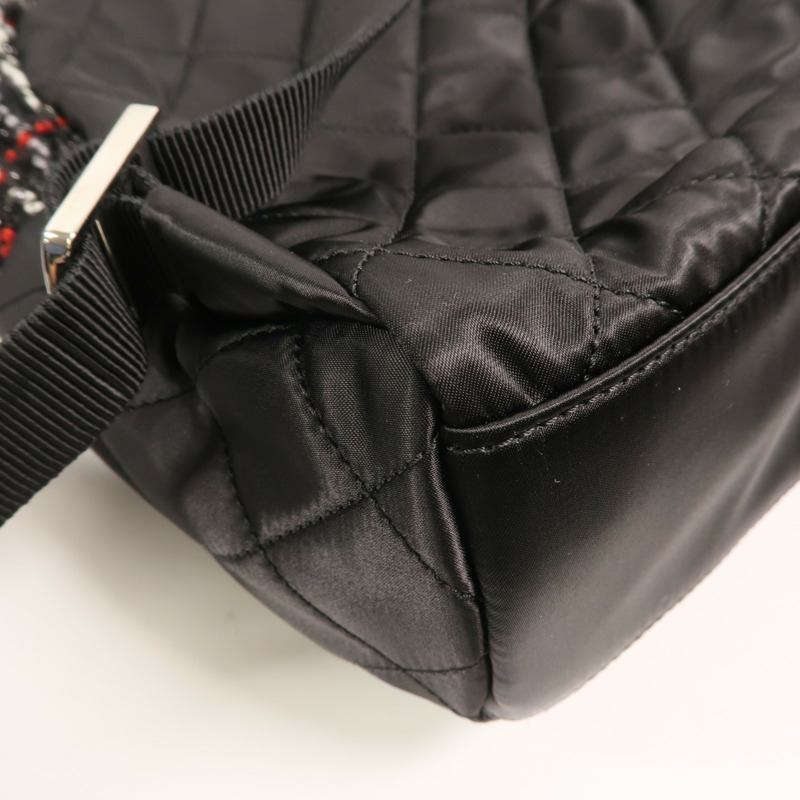 CHANEL 尼龍/Tweed Backpack背包-14