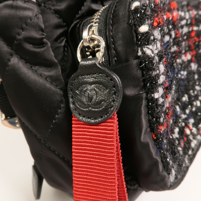 CHANEL 尼龍/Tweed Backpack背包-15