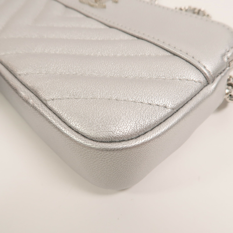 CHANEL 牛皮皮革Wallet On Chain鏈帶肩背袋-12