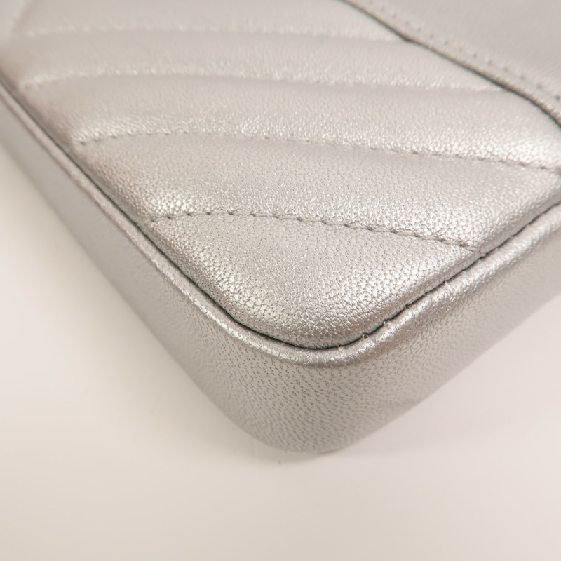 CHANEL 牛皮皮革Wallet On Chain鏈帶肩背袋-14